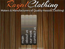 Tablet Screenshot of hasidicclothing.com